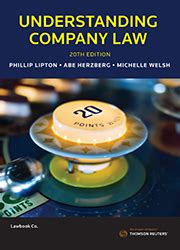 You've come to right place! Understanding Company Law 20e Book+eBook - Thomson Reuters ...