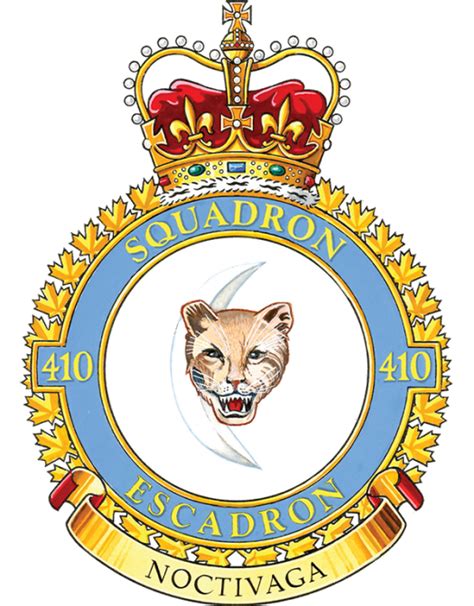 No 410 Squadron, Royal Canadian Air Force - Coat of arms (crest) of No 410 Squadron, Royal ...