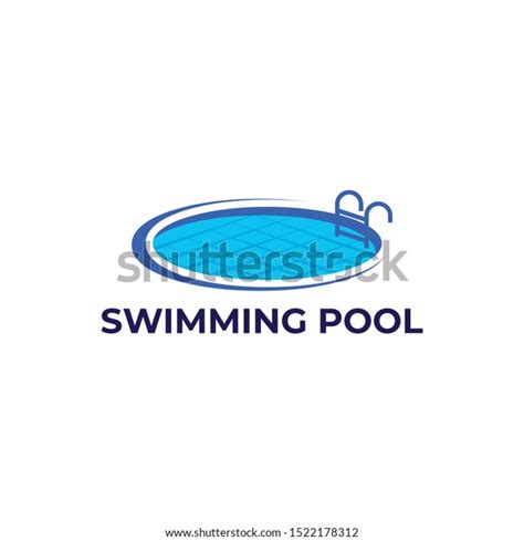 Swimming Pool Logo Design Vector Stock Vector Royalty Free 1522178312