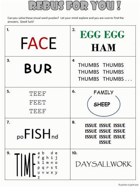 Free Printable Brain Teasers For Adults With Answers Brain Teaser
