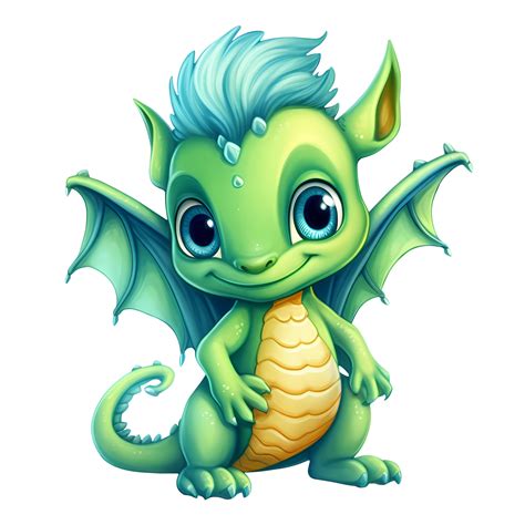 Cute Baby Dragon Clipart Illustration Ai Generative 28752803 Png