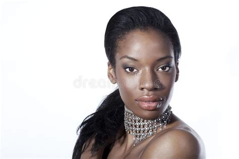 beautiful african american women closeup of a beautiful black women on white ba sponsored