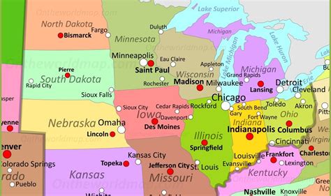 Map Of Midwest Usa Map Of Zip Codes