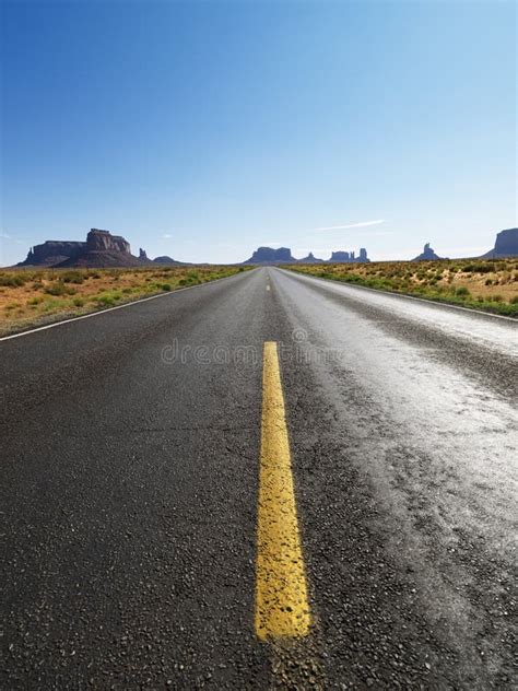 Open Desert Road Stock Photo Image Of America Outdoors 4487562
