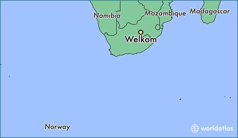 Where Is Welkom South Africa Welkom Orange Free State Map