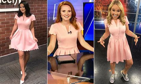 Female News Anchors Wear Same 20 Amazon Dress On Air Daily Mail Online