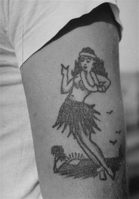 1940s Hula Girl Sailors Tattoo Ink On Skin Pinterest Sailor