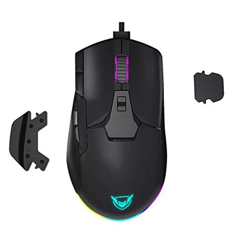 Pictek Wired Rgb Gaming Mouse Side Metal Scroll Wheel For Volume