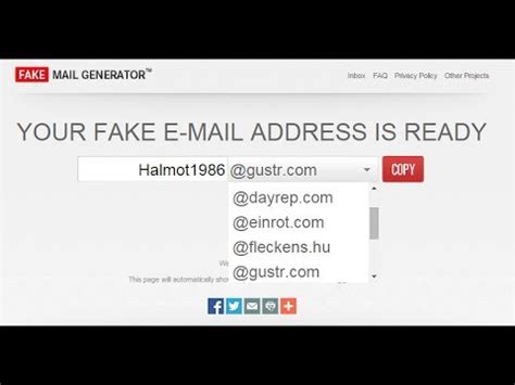 The email id can be what ever the user chooses. Fake Email id Generator (Hindi) - YouTube