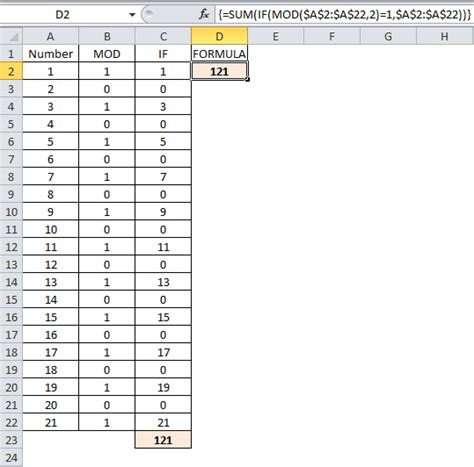 Sum Odd Or Even Numbers Only In Excel The Jaytray Blog
