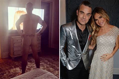 Robbie Williams Is Butt Naked As Wife Ayda Field Shares Snap Of How