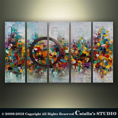 Abstract Modern Palette Knife Painting By Catalin