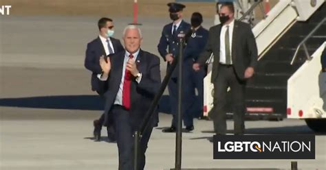 video of mike pence prancing and clapping is going viral on twitter lgbtq nation