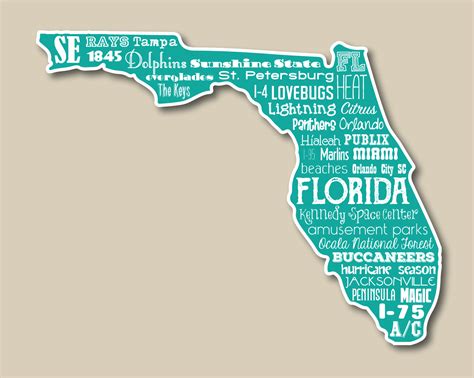 Photos of 3 service dogs. Original artwork using words to describe "STATE OF FLORIDA ...