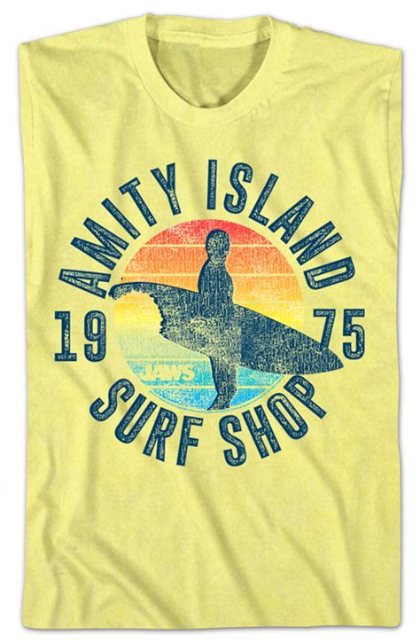 Amity Island Surf Shop Jaws T Shirt Jaws Mens T Shirt