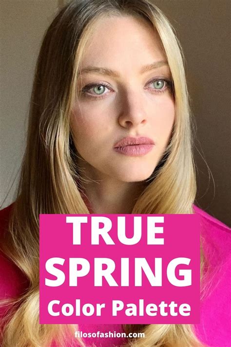 True Spring Color Palette For Wardrobe And Makeup