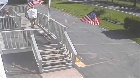 Man Caught On Camera Stealing Churchs American Flag
