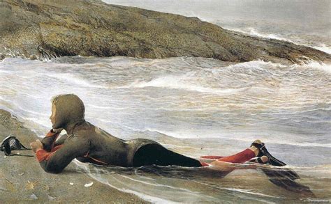 On The Wavesandrew Newell Wyeth 1917 2009 Andrew Wyeth Paintings