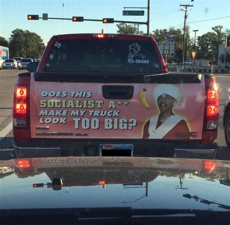 texan s truck has possibly the most racist decal ever