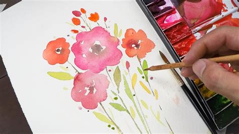 Easy Watercolor Paintings For Beginners Flowers Blog Wall Decor
