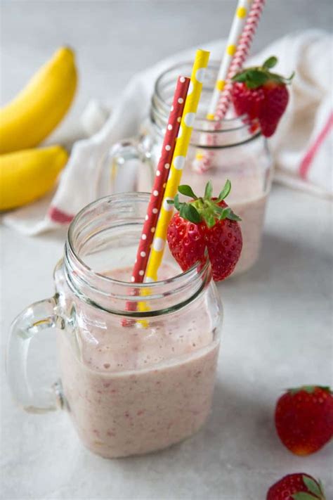 The Best Healthy Strawberry Banana Smoothie Recipe Wicked Spatula