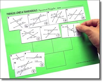 Parallel lines and transversals, parallel line proofs, and algebra and parallel lines. Parallel Lines, Transversals, and Angles - Pyramid Sum ...