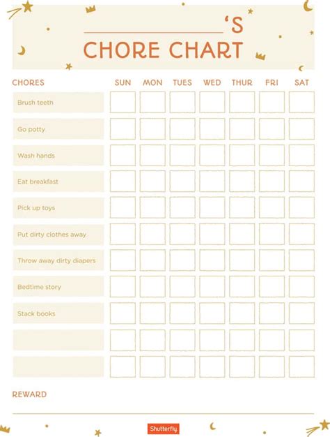 Point Chore Chart System For Kids