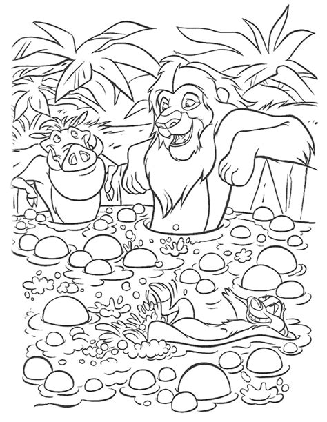 Discover a kingdom of disney coloring pages, fun activities and videos for you to enjoy from hellokids. Timon And Pumbaa Coloring Pages - Coloring Home