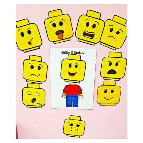 Feelings Wall I Printed Off Blank Lego Head Shapes And A Body The