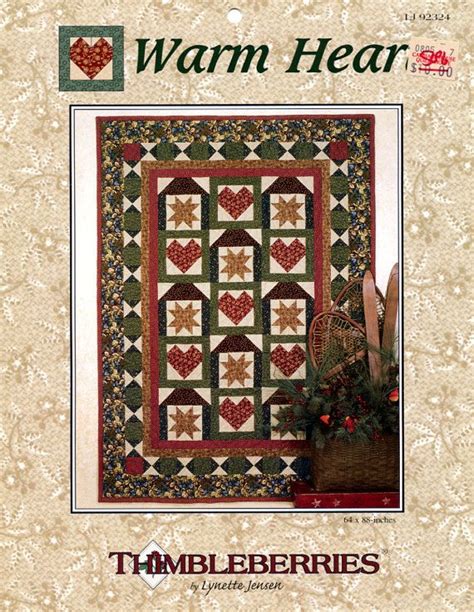 Warm Heart Quilt Pattern By Lynette Craft Pattern Etsy Heart Quilt