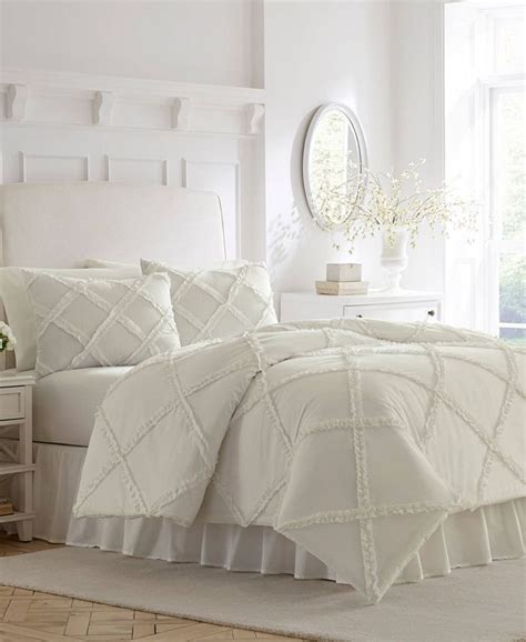 Laura Ashley Adelina White Duvet Set Twin And Reviews Duvet Covers