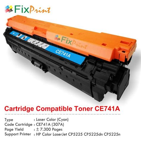 This driver package is available for 32 and 64 bit pcs. Cartridge Toner Compatible HP CE741A 307A Cyan, Printer HP ...