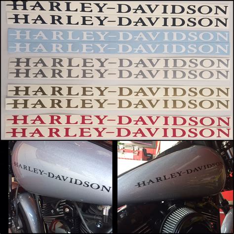 Harley Davidson Gas Tank Decals Set Of Two Free Shipping Baum Customs