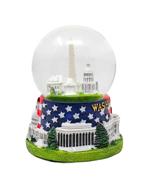 Large Washington Dc Landmark Buildings Snow Globe 475 With Featuring