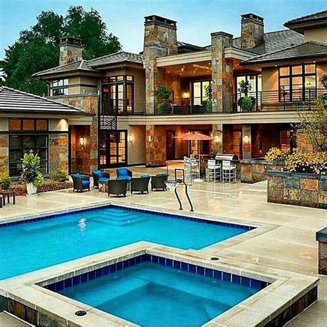 Dream House Nature Wood Modern Sylish Home Pool Mansions
