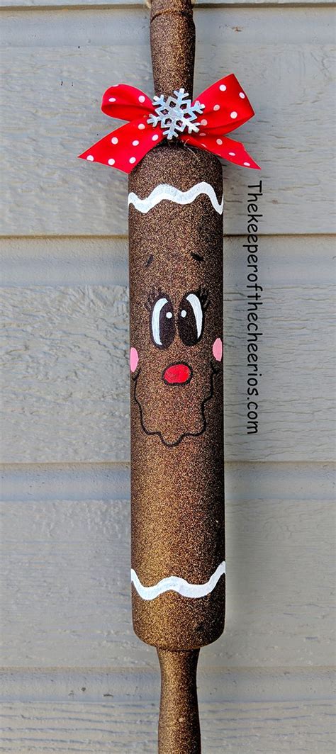 Christmas Rolling Pins Handmade Christmas Crafts Holiday Crafts Christmas Christmas Ornaments