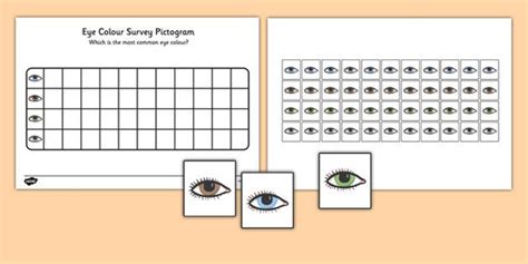 Eye Colour Survey Pictogram Eye Color All About Me Topic Surveys