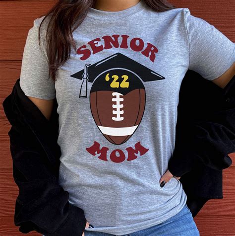 Mom Football Tshirt Football Senior Mom Shirt 2022 Senior Etsy