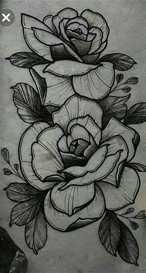Pin By Diogo Souza On Rosasflores Rose Drawing Tattoo Rose Tattoo