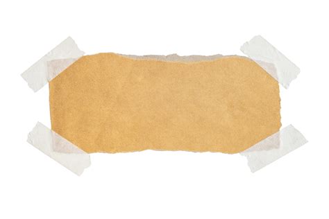 Brown Paper With Stick Tape Isolated On Transparent Background Png