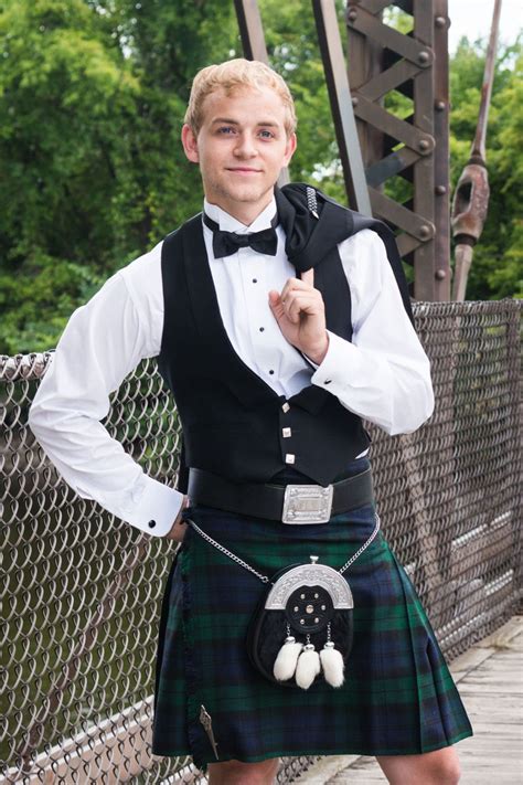 Black Watch Kilt In Stock Homespun Wool Blend Tartan Black Watch Modern