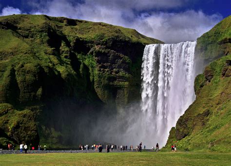 The Skógafoss Waterfall Iceland World For Travel
