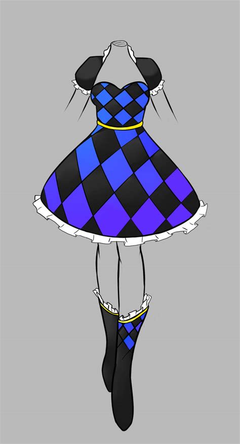 Outfit Adoptable Checkered Ruffles Closed By Neridahsfashion On Deviantart