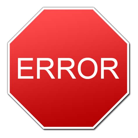 Error Icon Transparent Errorpng Images And Vector Freeiconspng
