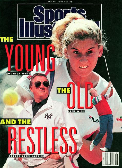 Usa Monica Seles 1990 French Open Sports Illustrated Cover By Sports