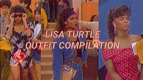 Lisa Turtle Outfit Compilation Saved By The Bell Youtube