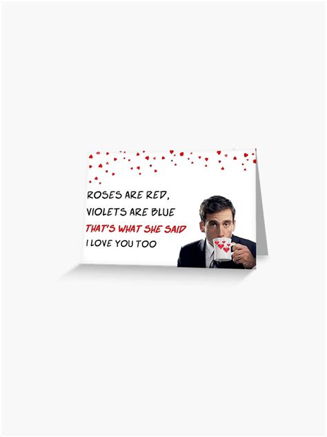 Funny Valentines Day The Office Show Michael Scott Thats What She