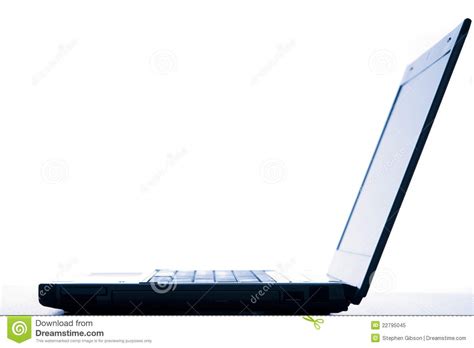 Profile Of Laptop Computer Royalty Free Stock Photo Image 22795045