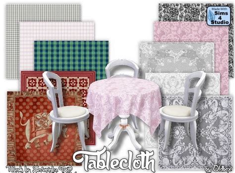 All4sims Tablecloth 4 By Oldbox • Sims 4 Downloads