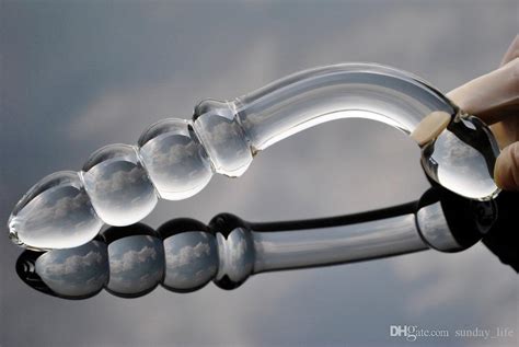 pyrex glass dildo artificial penis dick crystal anal bead butt plug prostate massage masturbate
